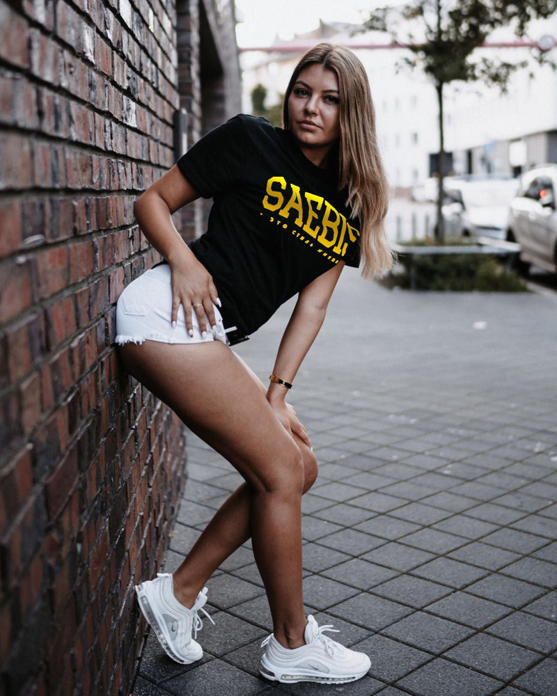 Lifestyle Damen Oversized T-Shirt Gold Edition by SAEBIS®