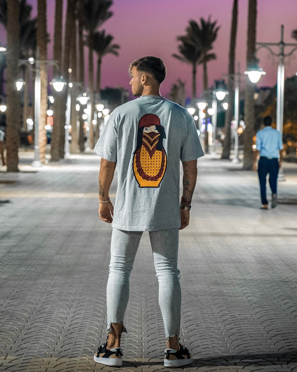 Matryoshka Herren T-Shirt grau by SAEBIS®