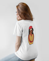 Matryoshka Damen Oversized T-Shirt weiß by SAEBIS®