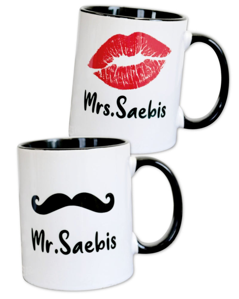 SET für Pärchen bestehend aus Mr. & Mrs. Saebis Tasse by SAEBIS®