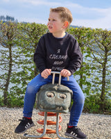 Kinder Sweater schwarz - я сделаю мир лучше - by SAEBIS®