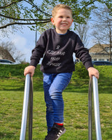 Kinder Sweater schwarz - я сделаю мир лучше - by SAEBIS®