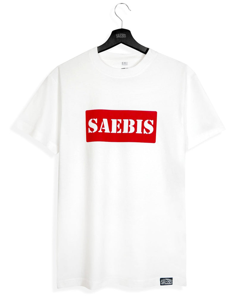 SAEBIS® Red Box Herren T-Shirt weiß