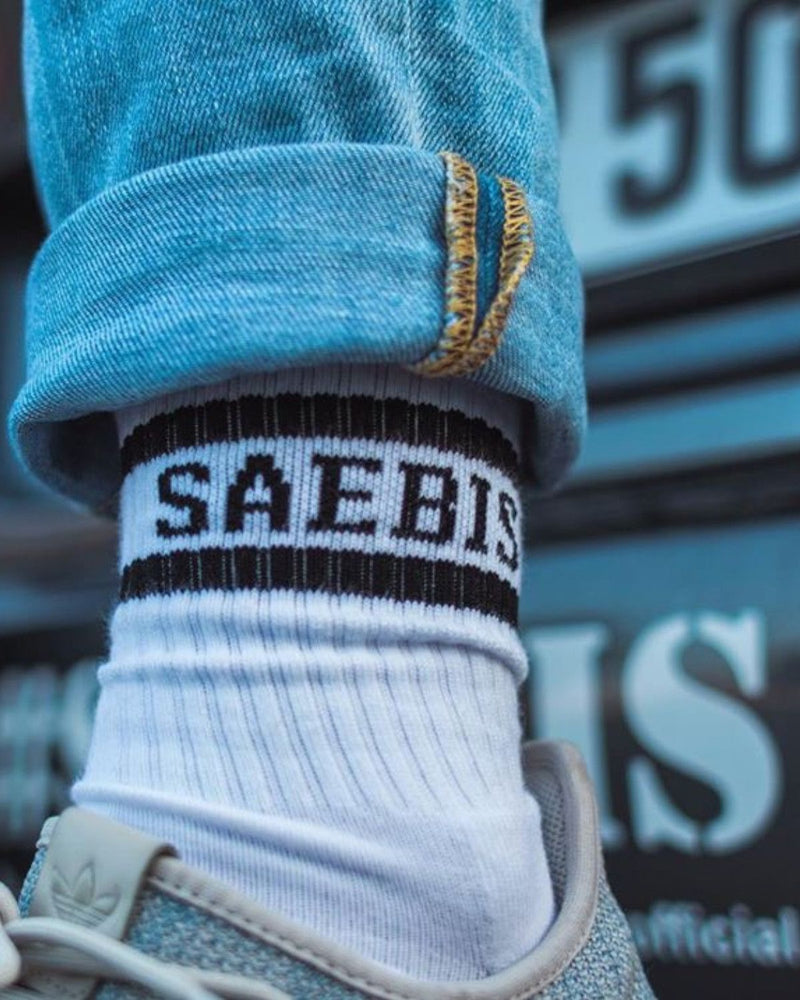 SAEBIS® 5er SET weiße Sport Socken für Herren & Damen