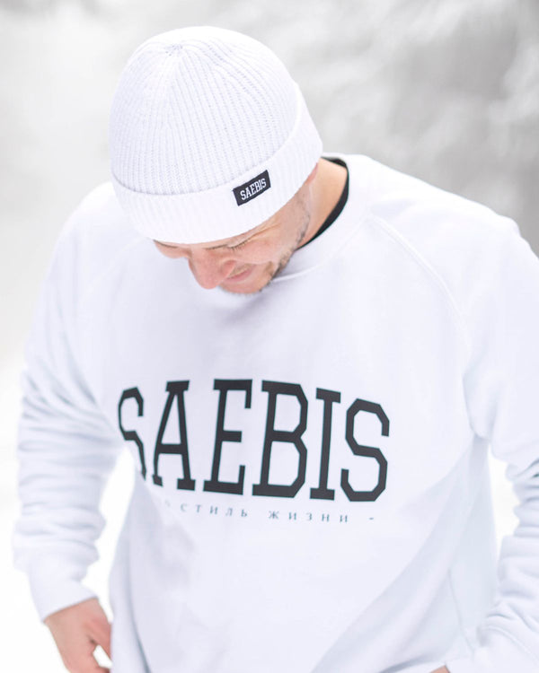 SAEBIS® Ribbed Beanie alpinweiß für Herren & Damen