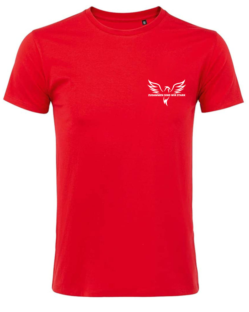 Sokol Herren Slim Fit T-Shirt rot No.1 - zusammen sind wir stark - by SAEBIS®