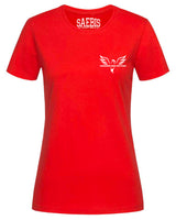 Sokol Damen T-Shirt tailliert rot No.3 - zusammen sind wir stark - by SAEBIS®