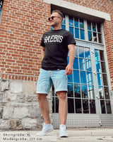 Lifestyle Herren T-Shirt washed schwarz by SAEBIS®